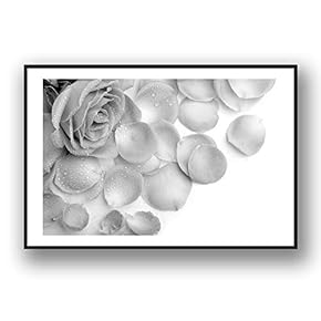 Framed Canvas Wall Art for Living Room, Bedroom Rose Flowers Canvas Prints for Modern Home Decoration Ready to Hang - 16"x24" inches