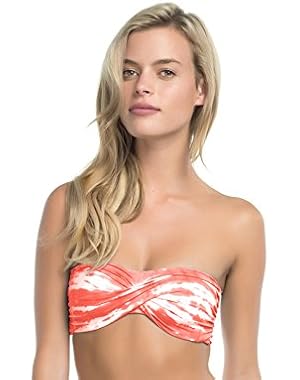 Women's Fireworks Twist Front Bandeau Swim Top