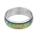 MJartoria I Love You Heart Heat Sensitive Color Changing Emotion Feeling Endless Band Mood Ring Size 5
