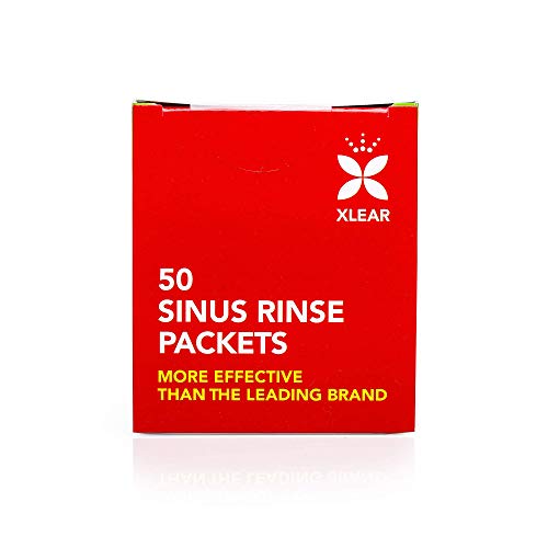Xlear Natural Neti Pot Sinus Rinse Refill Packets, Sinus Relief Saline