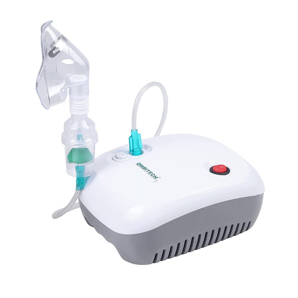 AmbiTech NC-11Compressor Nebulizer Machine Kit White (1 YEAR WARRANTY)