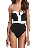 CIDEARY Women's One-piece Retro Vintage Monokinis Swimwear Swimsuit