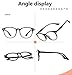 Blue Light Blocking Glasses 2pack Square Computer Glasses Women/Men, Nerd Reading Gaming Glasses Non Prescription (round black+Transparent)