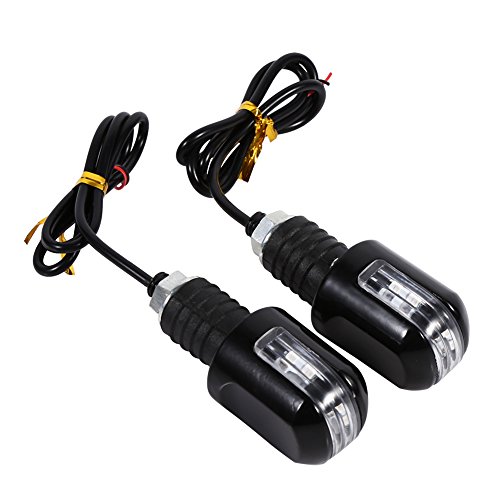 VGEBY Motorcycle Turn Signals Lights Universal 6 LED Waterproof Turn Signal Indicator 12V Pilot Lamp Indicator Amber Light