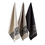 DII CAMZ31958 French Style Tabletop Collection, 20x28, Dishtowel S/3 : Fleur de Lis