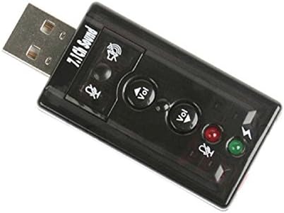 SweetNa 7.1 Channel USB Audio Adapter External Stereo Sound Card Adapter With 3.5mm Headphone And Microphone