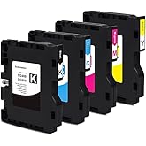 INK+ SG400 SG800 Sublimation Cartridge Compatible with Sawgrass Virtuoso SG400 SG800 Printer DIY, Latest Upgraded Chip (1 Black, 1 Cyan, 1 Magenta, 1 Yellow, 4 Pack)