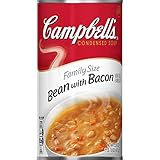 Campbell's Condensed Soup, Bean with Bacon, Family Size, 23.8 Ounce (Pack of 12)