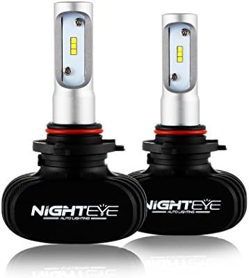 NOVSIGHT 9005 HB3 LED Headlight Bulbs Conversion Kit CSP LED Chip 6500K Cool White 50W(25Wx2) 8000LM(4000LMx2) - 3 Year Warranty