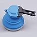 Dltsli portable Silicone Collapsible Tea Kettle Outdoor Camping Travel Kettle Foldable (1.2L Blue)