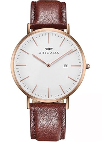 Gold Brathwait Watch Amazon BRIGADA Men's Watches Classic Rose