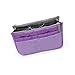 Potelin Women's Multifunction Cosmetic Handbag,Travel Thicken Double Zipper Organizer Wash Bag (1Pcs,Purple)