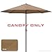 （23+ colors）9ft Market Umbrella Replacement Canopy 8 Ribs (khaki)