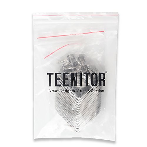 Teenitor Corner Brace, 40mmx40mm Stainless Steel Brace Corner Steel Joint Right Angle Bracket Fastener, 16 Pieces with Screws - Thumbnail 7
