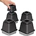 DuraCasa Bed Risers - Raises Your Bed or Furniture to Create an Additional 3 Inches of Storage! Reinforced New Heavy-Duty Design to Hold Over 2000 LBS! Desk, Sofa, and Chair Lift (Set of 4 Risers)