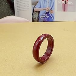 CJIAYUJEW FengShui Cinnabar Ring, Red Cinnabar Feng