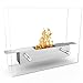 Regal Flame Indoor Outdoor Lyon Tabletop Portable Bio Ethanol Fireplace - Stainless Steel
