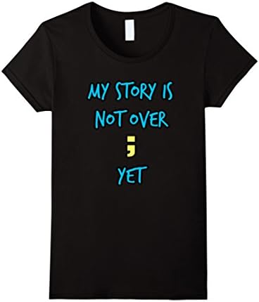 Women's Project Semicolon T-shirts Medium Black