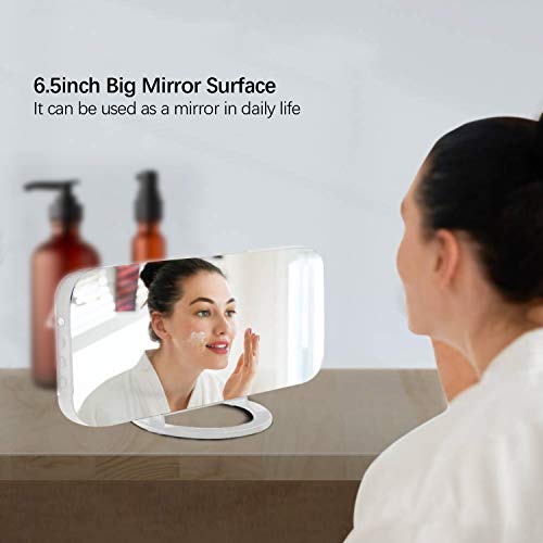 Miowachi Digital Alarm Clock,Large Mirrored LED Clock,Snooze,Dim Night