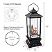 Eldnacele Line in Snow Globe Lantern with Music and Timer, Christmas Decorative Glittering Lantern Light Lamp for Adults and Kids (Santa Claus)