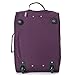 Maximum Airline Allowance Carry On Hand Luggage | Wheeled Travel Bag Lightweight Small Soft Trolley for Men & Women | Approved by Delta, United, Southwest & Many More (Plum)