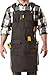Aspen Workwear | Heavy Duty Waxed Canvas Shop Apron with Neck and Shoulder Relief – Adjustable up to XXL - Apron for Men & Women