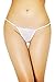RwalkinZ Women's Plus Size T Back White Thongs Tanga Panties M-4XL Mesh Lace See Through