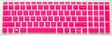 Folox Silicone Keyboard Cover Skin Protector for HP Pavilion 15-e 15-j 15-b 15-n 15-d 15-g 15-p 15-Q 15-u 15-r ENVY TouchSmart Sleekbook m7-j 17-j 17-e 17-f (Hot Pink)