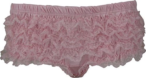 Discreet Tiger Frilly Burlesque Style Pink Knickers