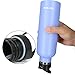 TOPOKO 25 Ounce Double Wall Stainless Steel Water Bottle Vacuum Insulation Bottle Leak Proof Bottle,BPA Free with Straw with Handle Flip Top Spout Lid-Sky Blue