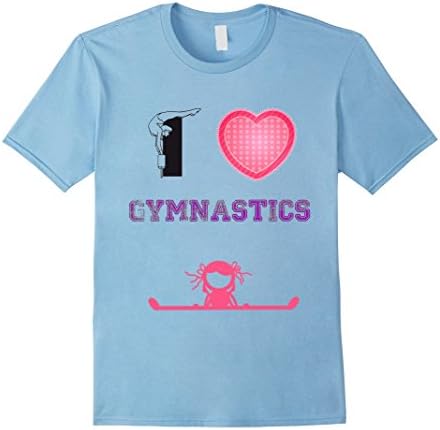 Mens I Love Gymnastics Practice Clothes Awesome Girls Stuff Shirt Medium Baby Blue