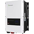 ixaer Wave Power Inverter Growatt 48V 6kW 120/240V Split Phase Solar Inverter Built-in 80A MPPT Solar Charge Controller