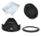 Fotasy LH-JDC100 67mm Filter Adapter/Lens Hood Set, Cap for CANON PowerShot G3/X Replaces LH-DC100 (Black)