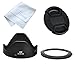 Fotasy LH-JDC100 67mm Filter Adapter/Lens Hood Set, Cap for CANON PowerShot G3/X Replaces LH-DC100 (Black)