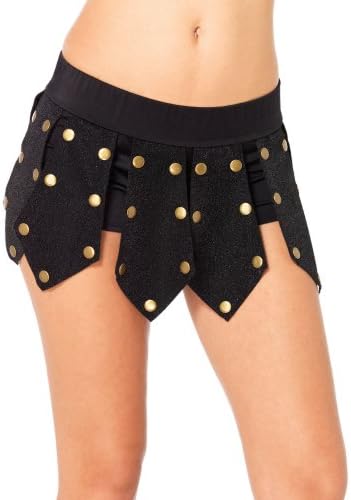 Warrior Studded Panel Boyshorts Costume - Small - Dress Size 4-6