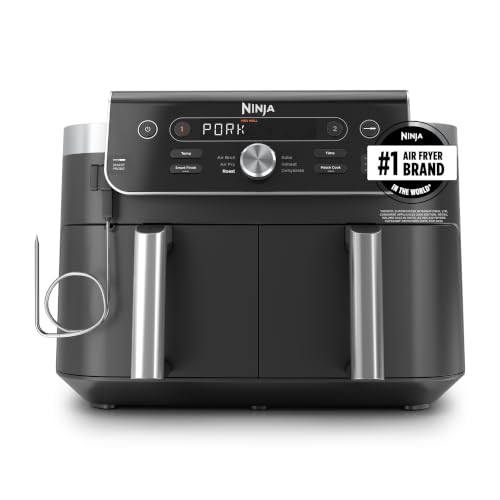 Ninja DualZone Air Fryer, 10 Qt Smart, 6-in-1, Grey, DZ950