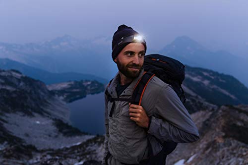 BioLite HeadLamp 330 Lumen No-Bounce Rechargeable Head Light Midnight Grey