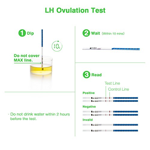 image for Fiery Youth 50 LH Ovulation Test Strips and 20 Hcg Pregnancy Test Stri