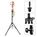 Yosoo Adjustable Steel Tripod Stand Holder for Hair Salon Cosmetology Mannequin Manikin Training Head Long Hair Models Practice Hairdressing with Carry Bag Lightweight Durable