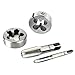 Zoostliss 110 Piece Bearing Steel Tap and Die Set Tungsten Steel Titanium Sae and Metric Tools