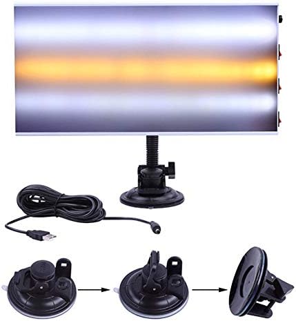 Car Dent Repair Tool LED Light, Paintless Dent Repair Hail Removal Automotive Body Lamp Kit, LED Board with Line, Suction cup(as shown)