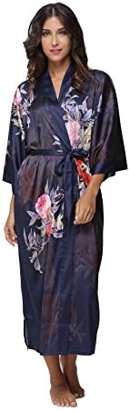 The Bund TheBund Women's Watercolor Floral Kimono Robe Long