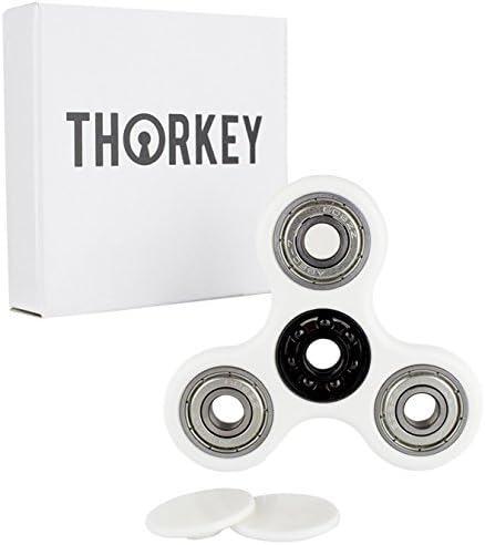 ThorKey Fidget Spinner EDC Toy - Premium Quality - Ultra High Speed Ceramic Bearings - Trispinner Stress relief Toy - Smooth 1-2 Minute Finger Spins