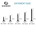 Comdox 5 Size 250 Pack Coarse Thread Phillips Drywall Screws with Bugle Head, Ideal Screw for Drywall Sheetrock, Wood, and More