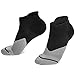 Wanderlust Plantar Fasciitis Compression Socks – Cushion Running Socks for Medical, Travel, Athletic and Sports – Black-Gray 1 Pair