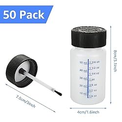 JMIATRY 50 Pack 2 OZ Paint Touch Up Bottles with