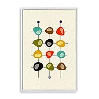 Framed Canvas Wall Art Abstract Colorful Canvas Prints Home Artwork Decoration for Living Room,Bedroom - 16x24 inches