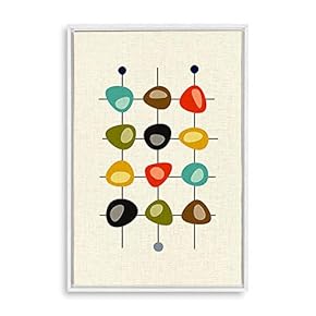 Framed Canvas Wall Art Abstract Colorful Canvas Prints Home Artwork Decoration for Living Room,Bedroom - 16x24 inches