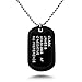Carved LA Medical Alert ID, Personalized Custom Engraved Medical Alert ID Aluminum Dog Tag Necklace