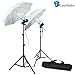 LimoStudio 1200 Watt Photography Video Photo Portrait Studio Umbrella Continuous Lighting Kit with Four 85 Watt Daylight CFL Bulb 5500K & Umbrellas, Case for Product, Portrait, & Video Shoot, AGG336